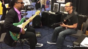 Nate Phillips & Wayne Jones Jam at Wayne Jones Audio NAMM 2016 Booth. Wayne Jones AUDIO - Hi Powered, Hi End Bass Cabinets, Hi Fi Studio Monitors & Stereo Valve Bass Pre-Amp