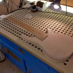 My Custom Fodera Monarch 6 bass guitar - Ash body, Ash tone block. Quilted Maple top, Maple neck & Birdseye maple board, Pope 3 band EQ